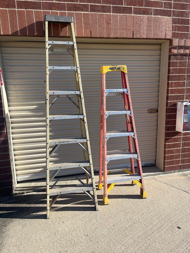 Ladder bundle – Werner 6206 (6' fiberglass, Type IA) + 8' aluminum – Plano pickup