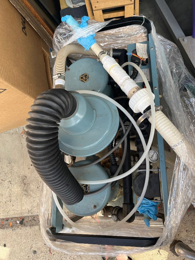 Air Techniques VacStar 50H dental vacuum — working prior to removal, Corpus Christi pickup