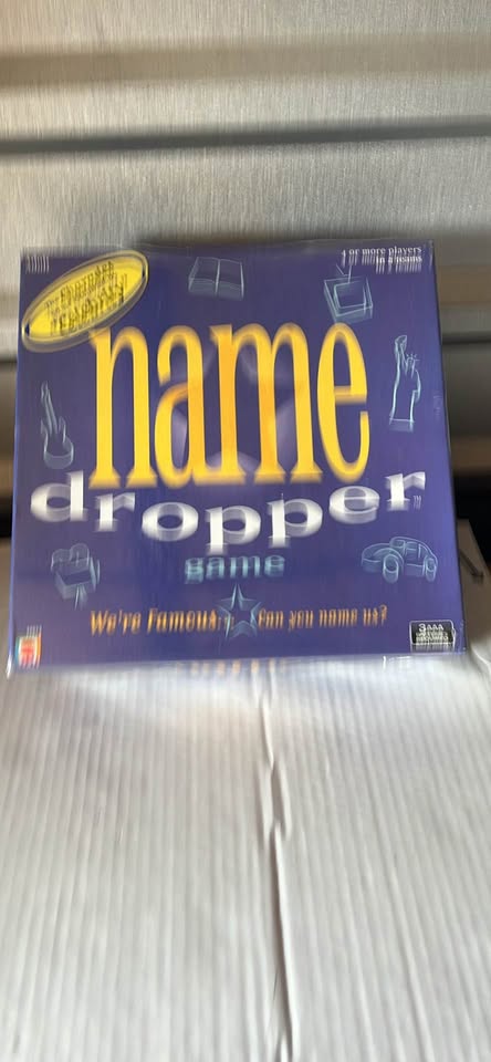 NEW SEALED Name Dropper Party Game – Mattel – Complete Unopened