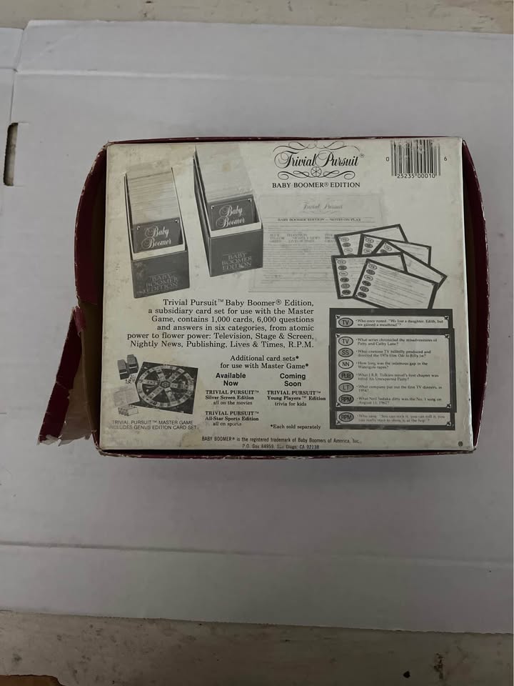 Trivial Pursuit Baby Boomer Edition Card Set (Expansion) – 1,000 Cards – For Master/Genus Game - image 5