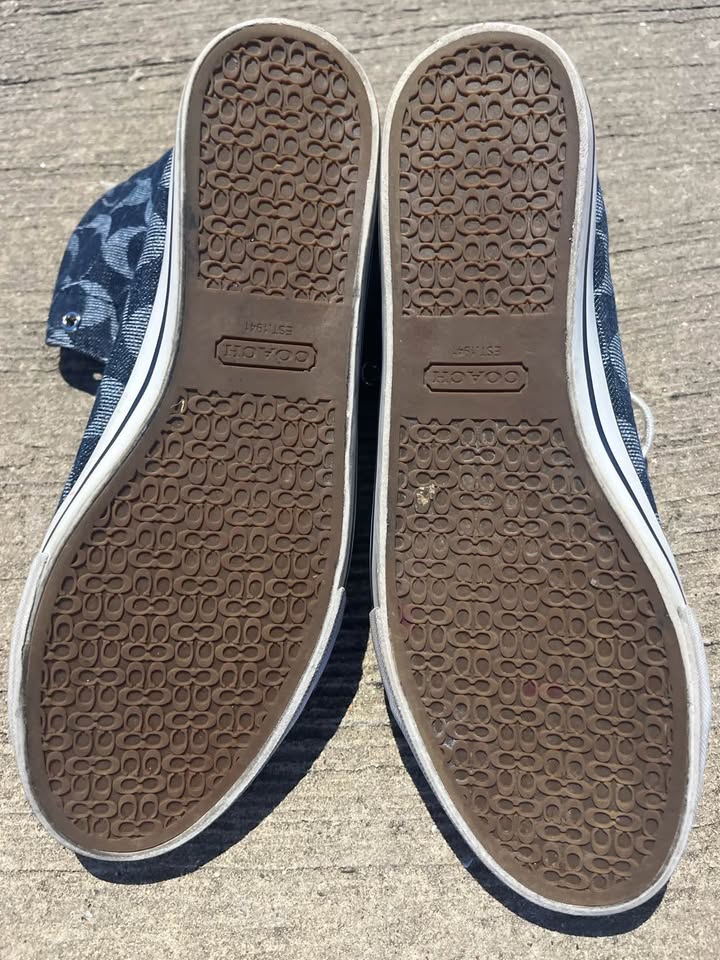Coach Bonnie Signature Denim High Top Sneakers Women’s Size 10 - image 6