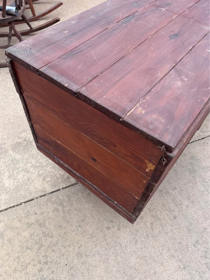 Wood Storage Bench - 6ft Solid Wood – Rustic Seating w/ Hidden Storage - image 3