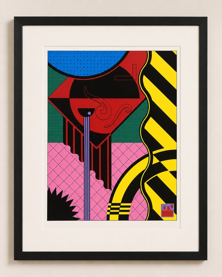 Jayme Odgers Original Serigraph for Ron Rezek Lighting – Samper Silk Screen