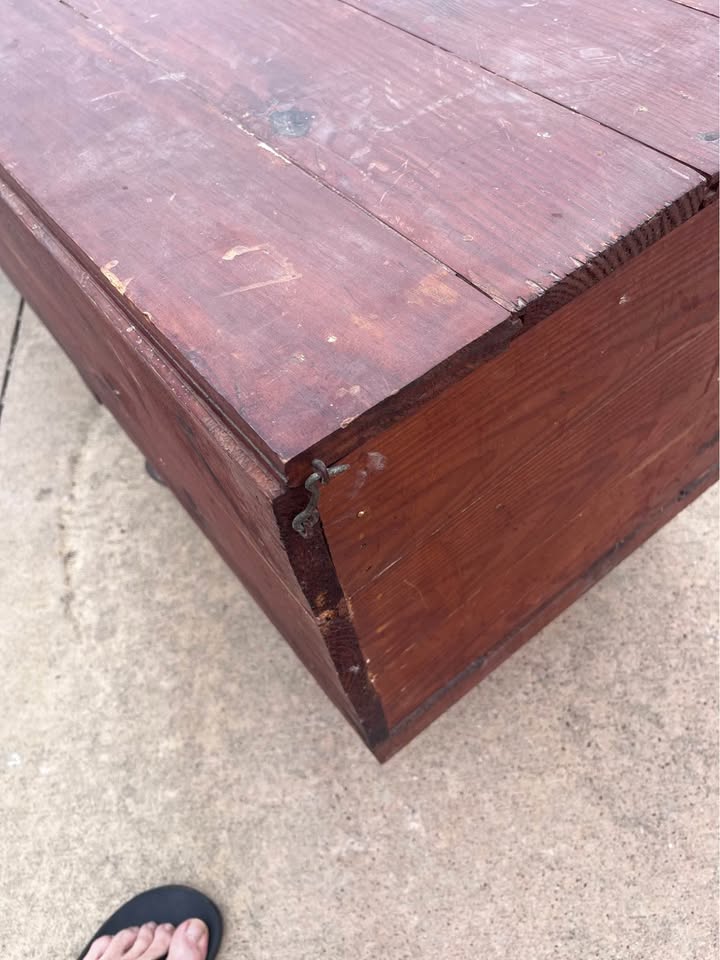 Wood Storage Bench - 6ft Solid Wood – Rustic Seating w/ Hidden Storage - image 2