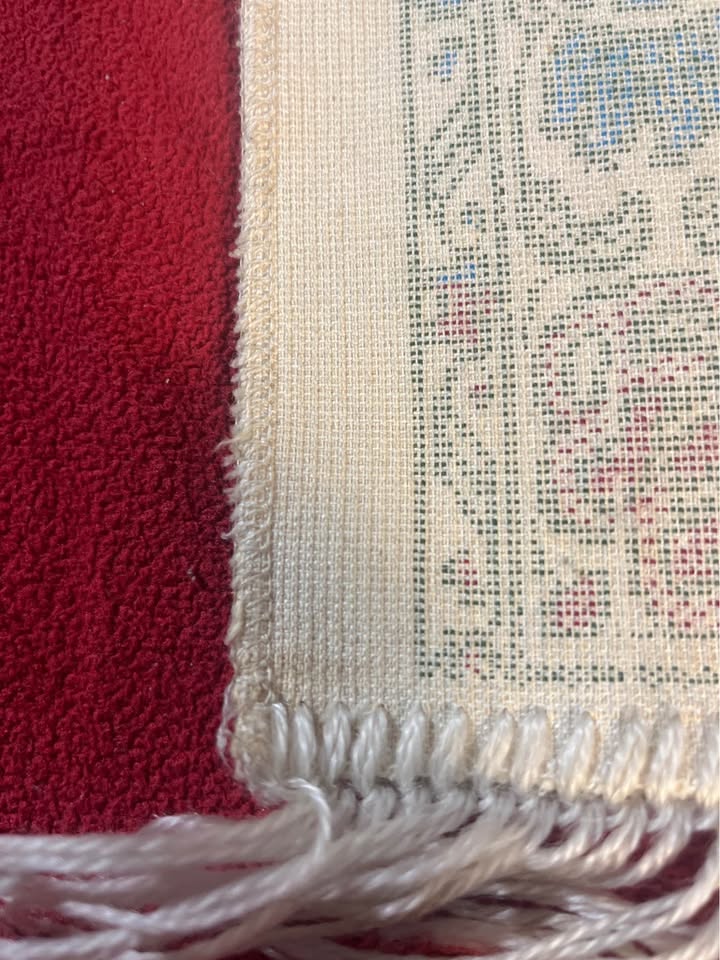 Vintage Islamic Prayer Rug Kaaba Mecca Mosque Wall Hanging Mat - image 3