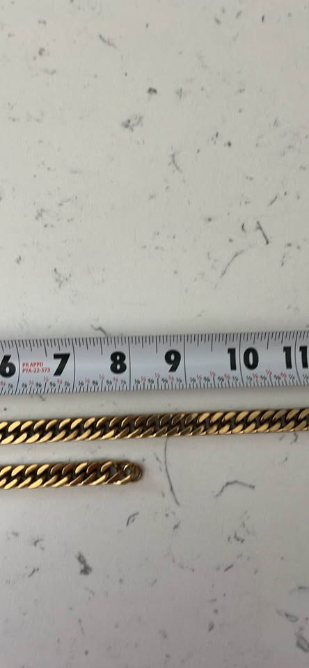 Heavy 190g Gold Tone Cuban Link Necklace & Bracelet Set – Premium Fashion Jewelry - image 7