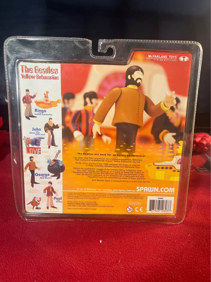2004 McFarlane Toys The Beatles Yellow Submarine George Figure Sealed - image 2