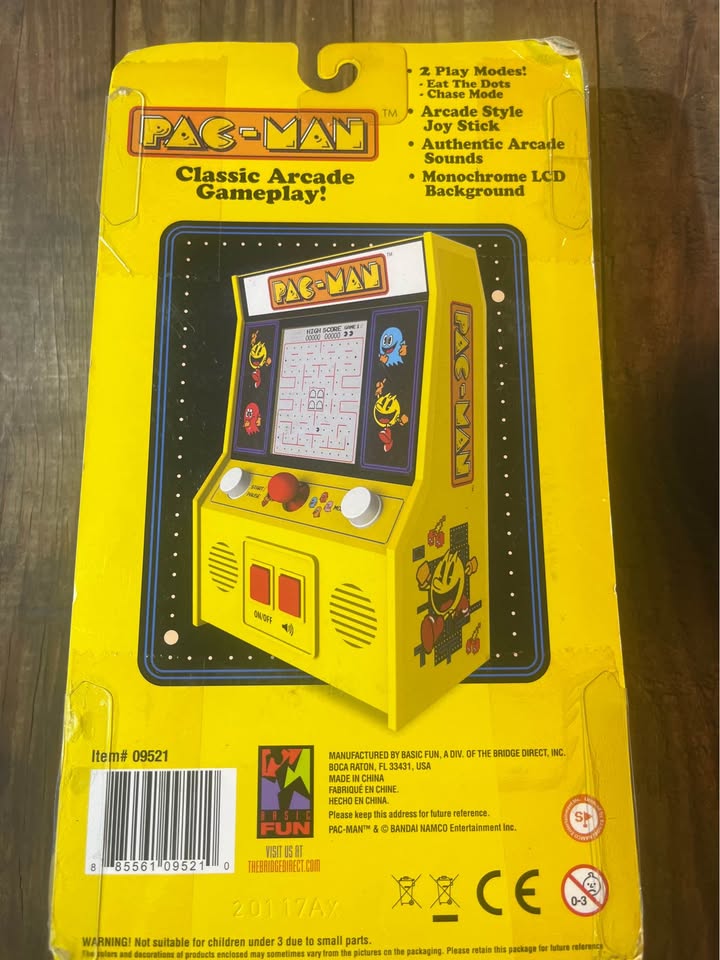 Sealed Pac-Man Mini Arcade Game – Tested Working w/ Sound - image 6