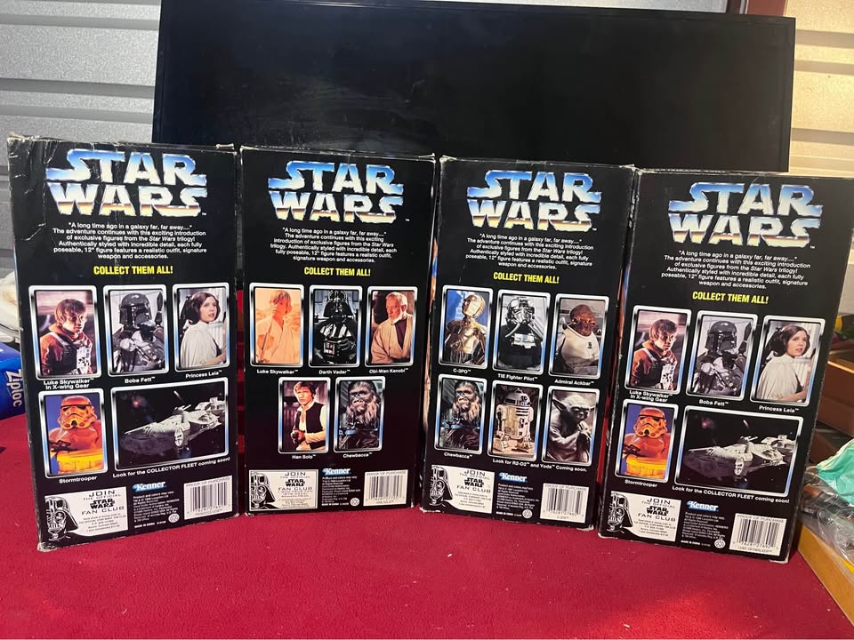 Vintage 1990s Star Wars Collector Series 12” Figures Lot Kenner Hasbro Boxed - image 2