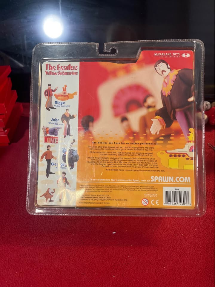 2004 McFarlane Toys The Beatles Yellow Submarine John Lennon Figure Sealed - image 2