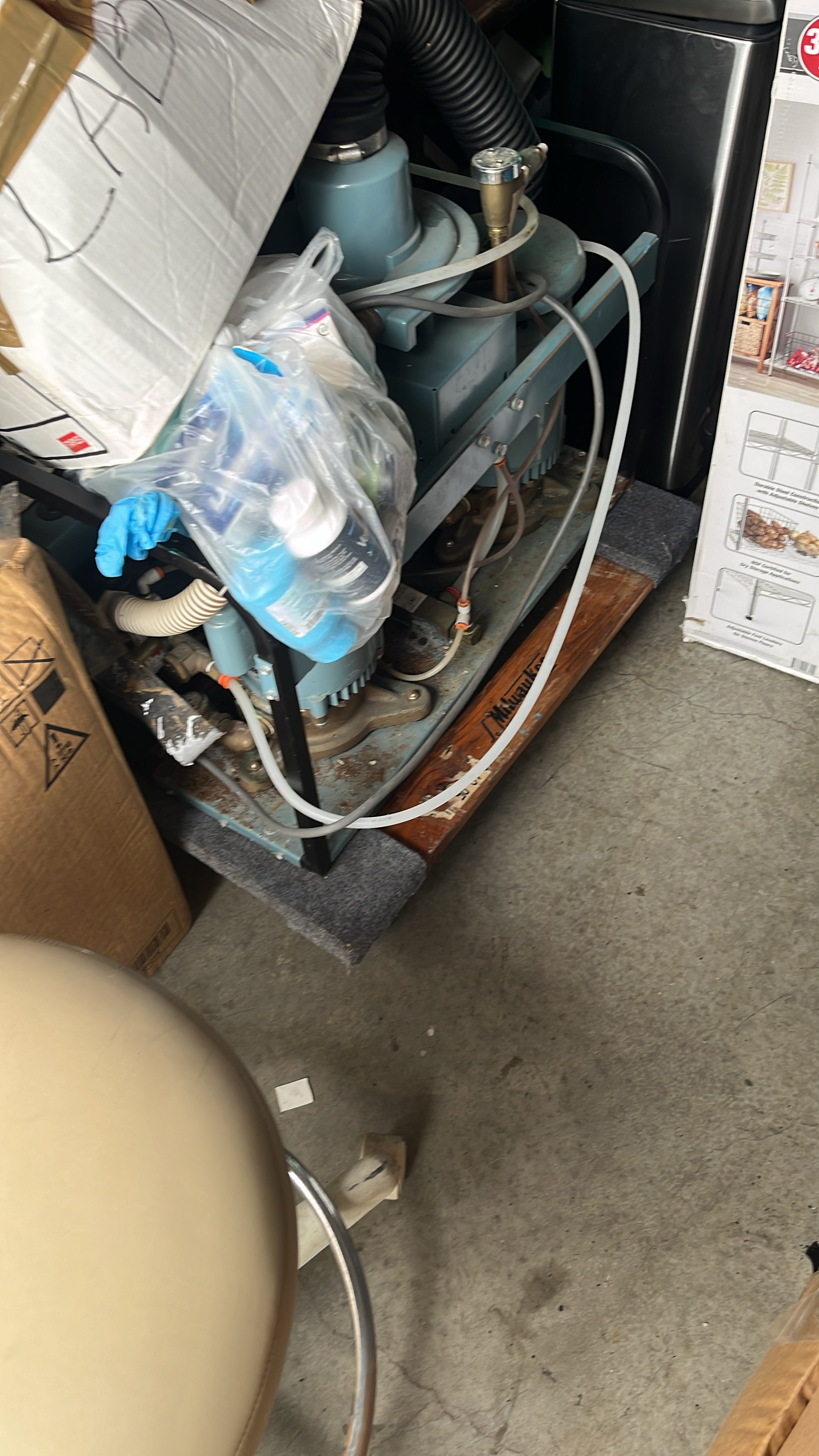 Air Techniques VacStar 50H dental vacuum — working prior to removal, Corpus Christi pickup